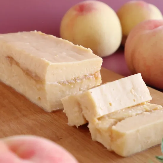 岡山白桃のクリームチーズケーキ