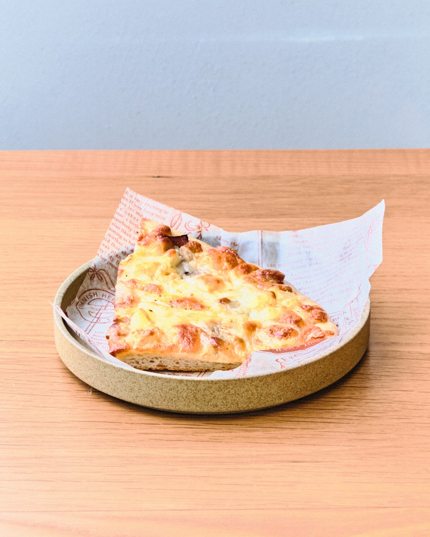 米粉のベーコンポテトピザ